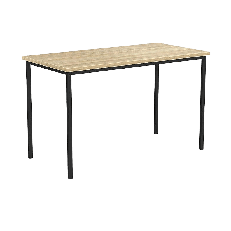 EkoSystem Steel Frame Canteen Table 1200 X 600 New Oak Melamine - Office Furniture Company