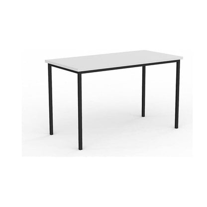 EkoSystem Steel Frame Canteen Table 1200 X 600 White Melamine - Office Furniture Company