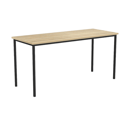 EkoSystem Steel Frame Canteen Table 1200 X 750 New Oak Melamine - Office Furniture Company