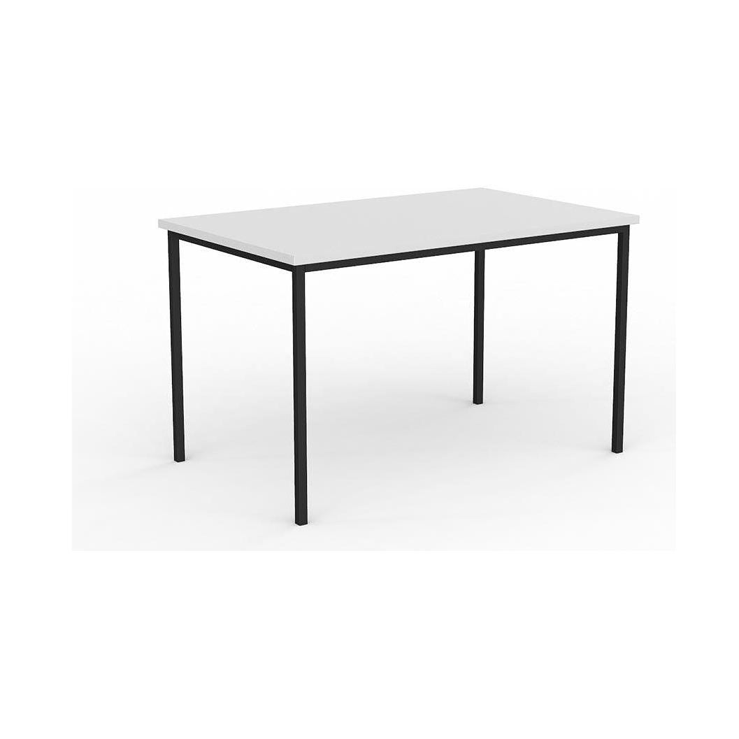 EkoSystem Steel Frame Canteen Table 1200 X 750 White Melamine - Office Furniture Company