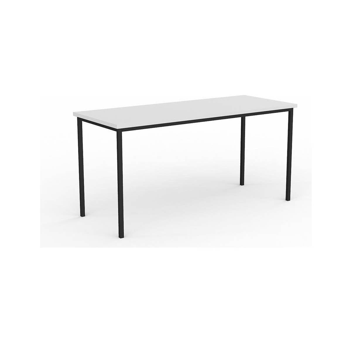 EkoSystem Steel Frame Canteen Table 1500 X 600 White Melamine - Office Furniture Company