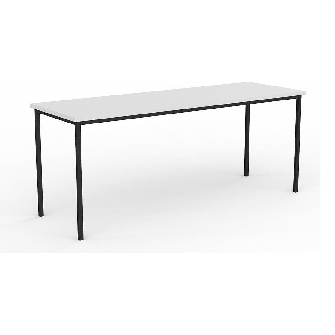 EkoSystem Steel Frame Canteen Table 1800 X 600 White Melamine - Office Furniture Company