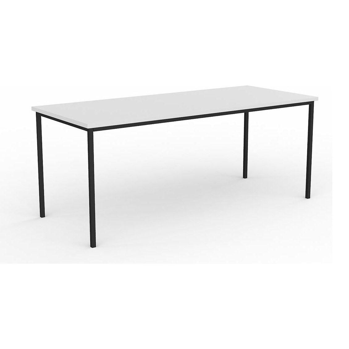 EkoSystem Steel Frame Canteen Table 1800 X 750 White Melamine - Office Furniture Company