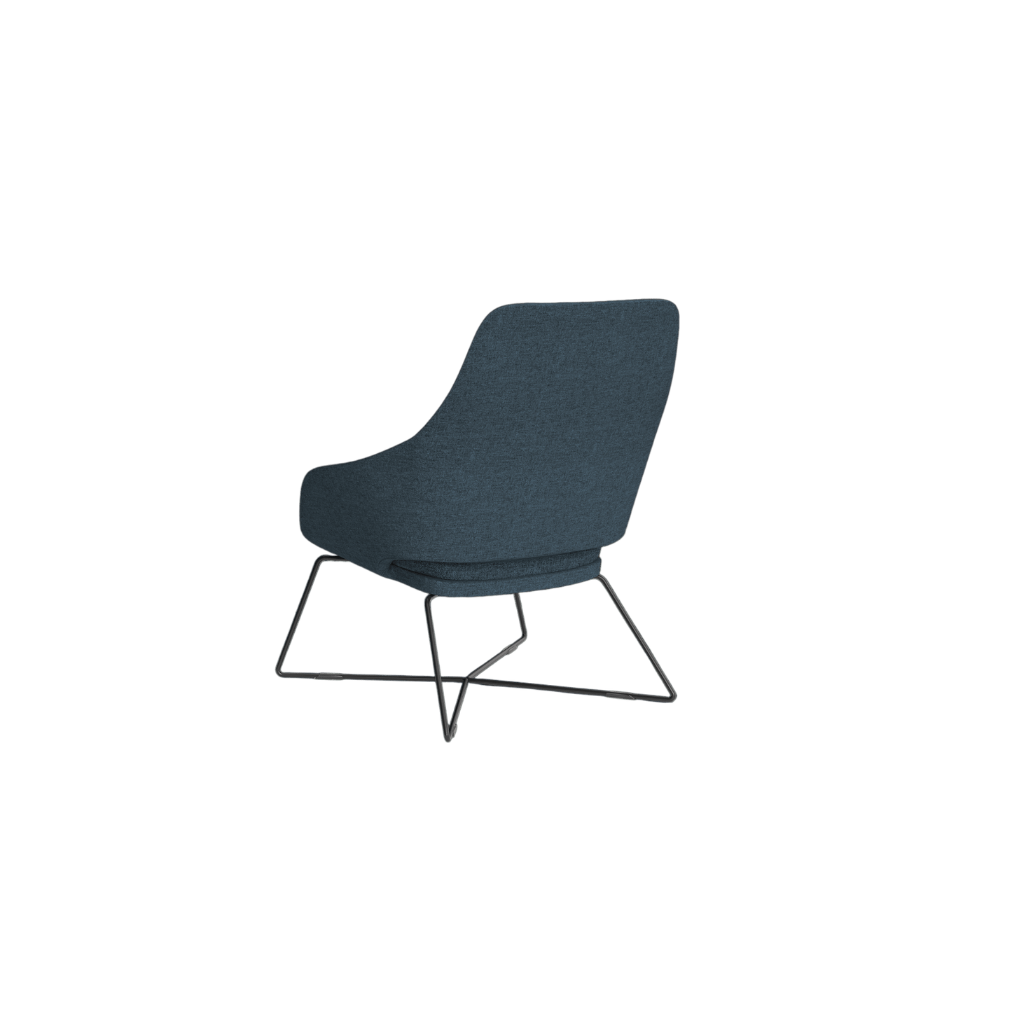Elaro Black Metal Leg Arm Chair Brown Sunday (027)