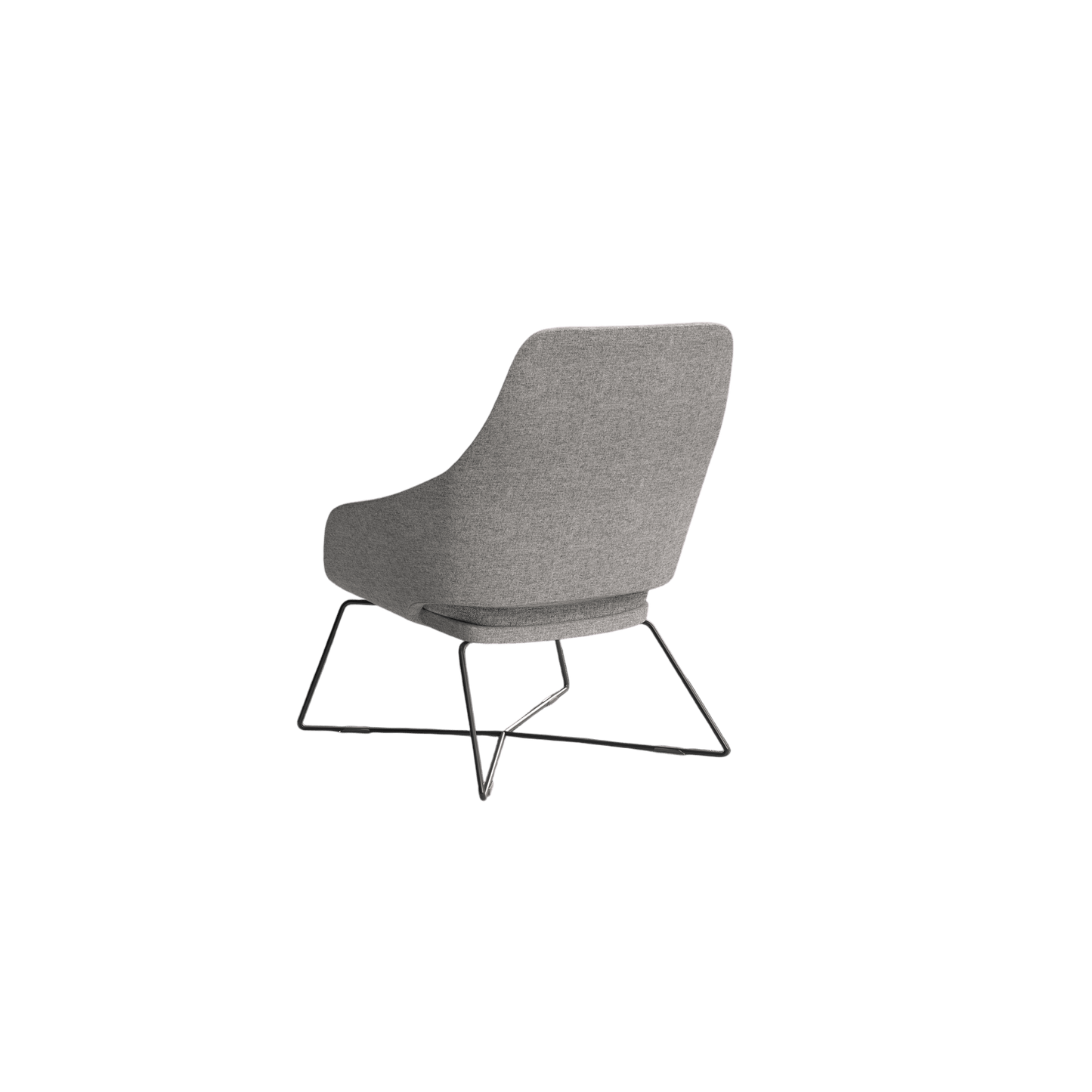 Elaro Black Metal Leg Arm Chair Brown Sunday (027)