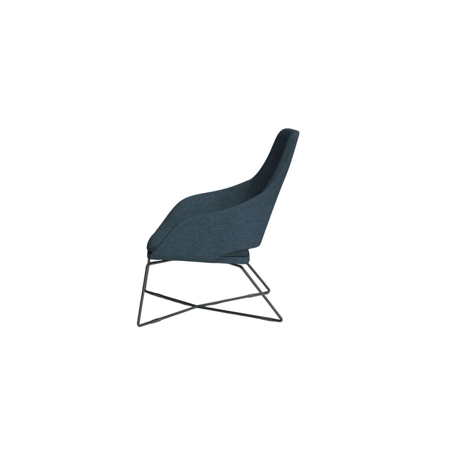 Elaro Black Metal Leg Arm Chair Brown Sunday (027)