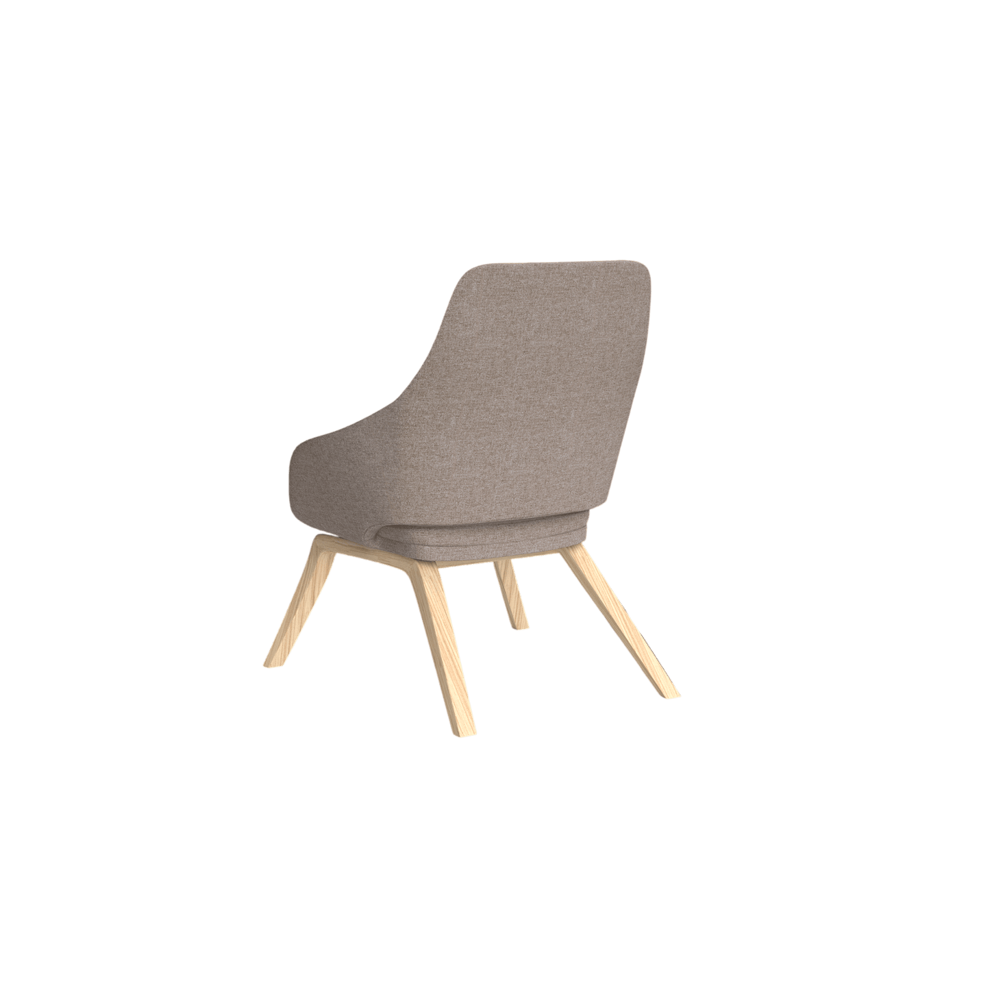 Elaro Wooden Leg Arm Chair Brown Sunday (027)