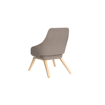 Elaro Wooden Leg Arm Chair Brown Sunday (027)
