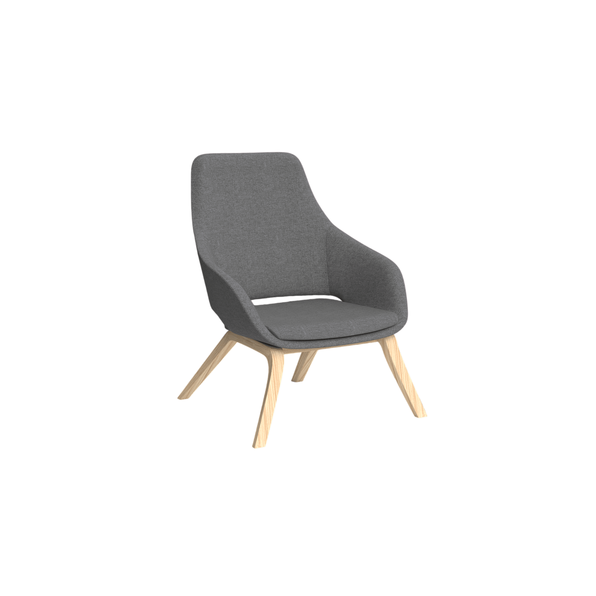 Elaro Wooden Leg Arm Chair Brown Sunday (027)