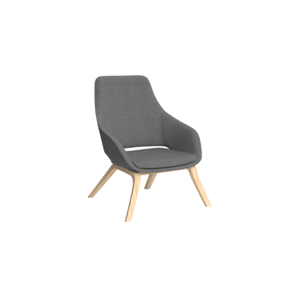 Elaro Wooden Leg Arm Chair Brown Sunday (027)