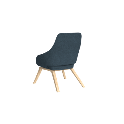 Elaro Wooden Leg Arm Chair Brown Sunday (027)
