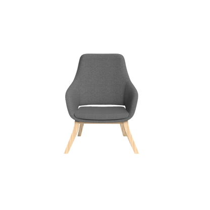 Elaro Wooden Leg Arm Chair Brown Sunday (027)