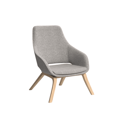 Elaro Wooden Leg Arm Chair Brown Sunday (027)