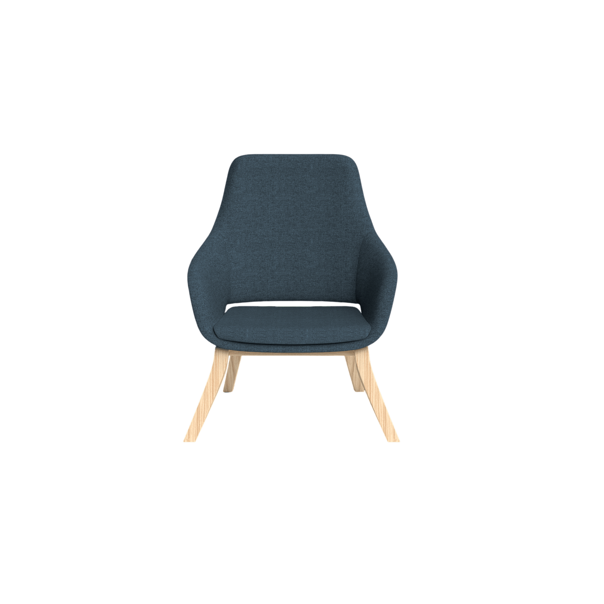Elaro Wooden Leg Arm Chair Brown Sunday (027)