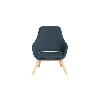 Elaro Wooden Leg Arm Chair Brown Sunday (027)