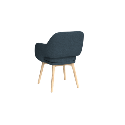 Elaro Wooden Leg Occasional Chair Brown Sunday (027)