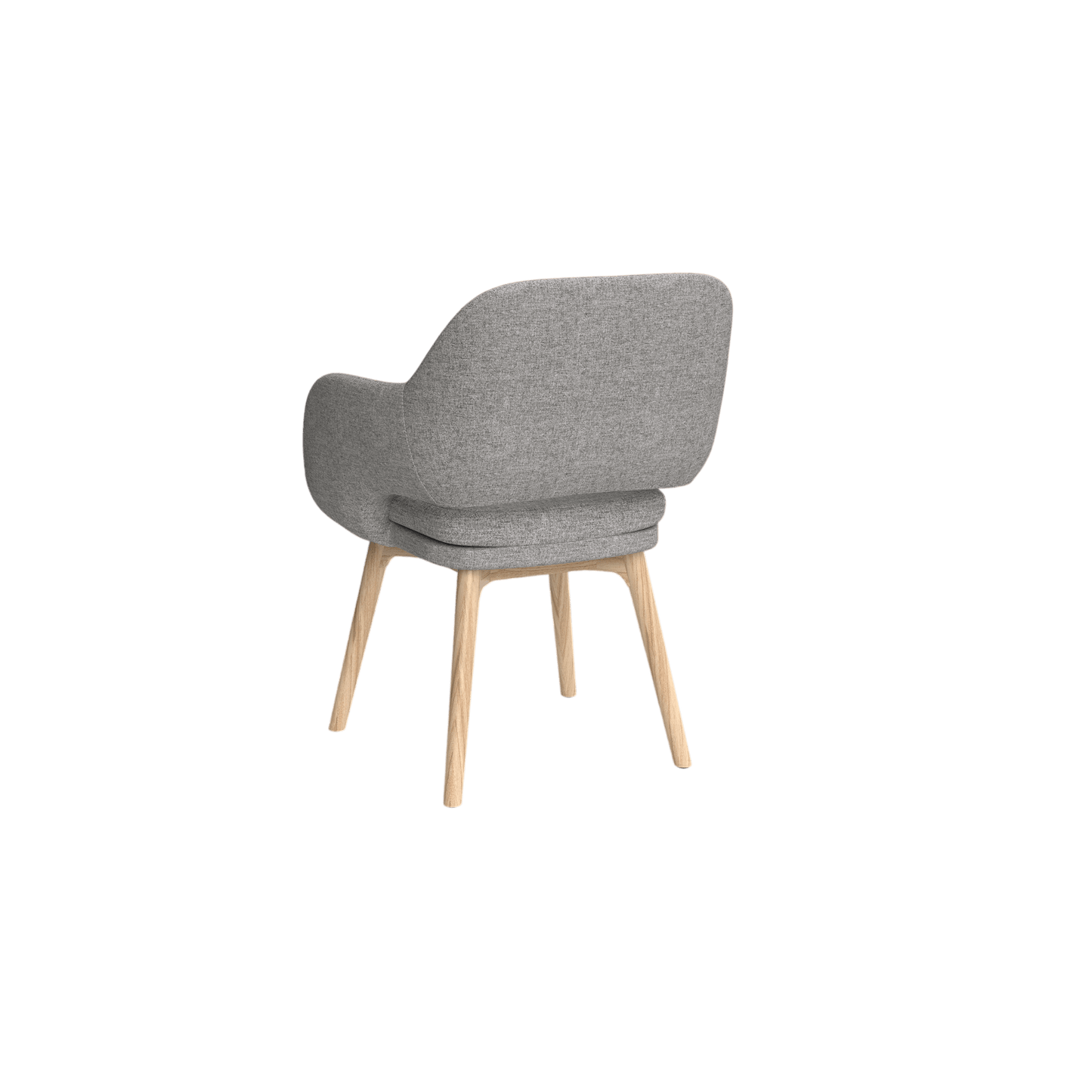 Elaro Wooden Leg Occasional Chair Brown Sunday (027)