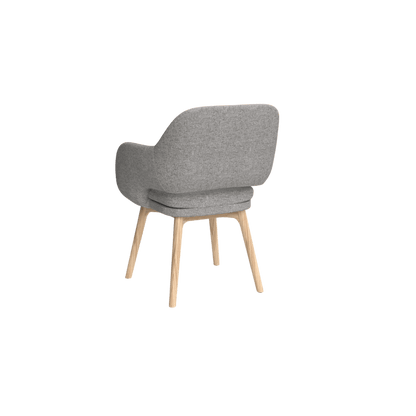 Elaro Wooden Leg Occasional Chair Brown Sunday (027)