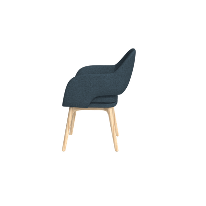 Elaro Wooden Leg Occasional Chair Brown Sunday (027)