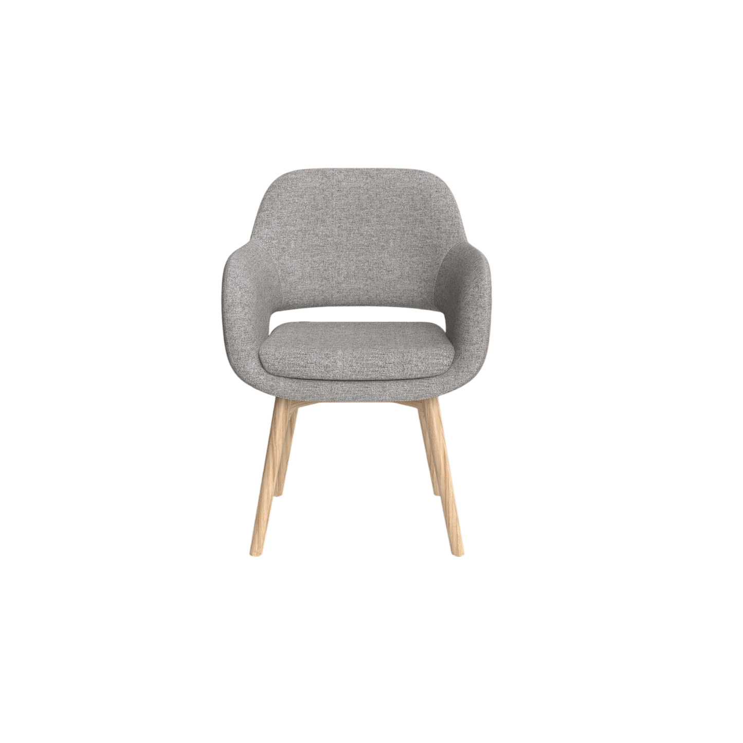 Elaro Wooden Leg Occasional Chair Brown Sunday (027)