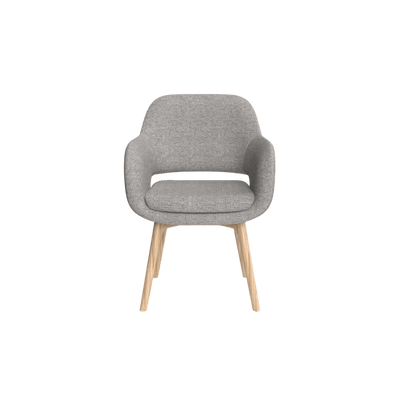 Elaro Wooden Leg Occasional Chair Brown Sunday (027)