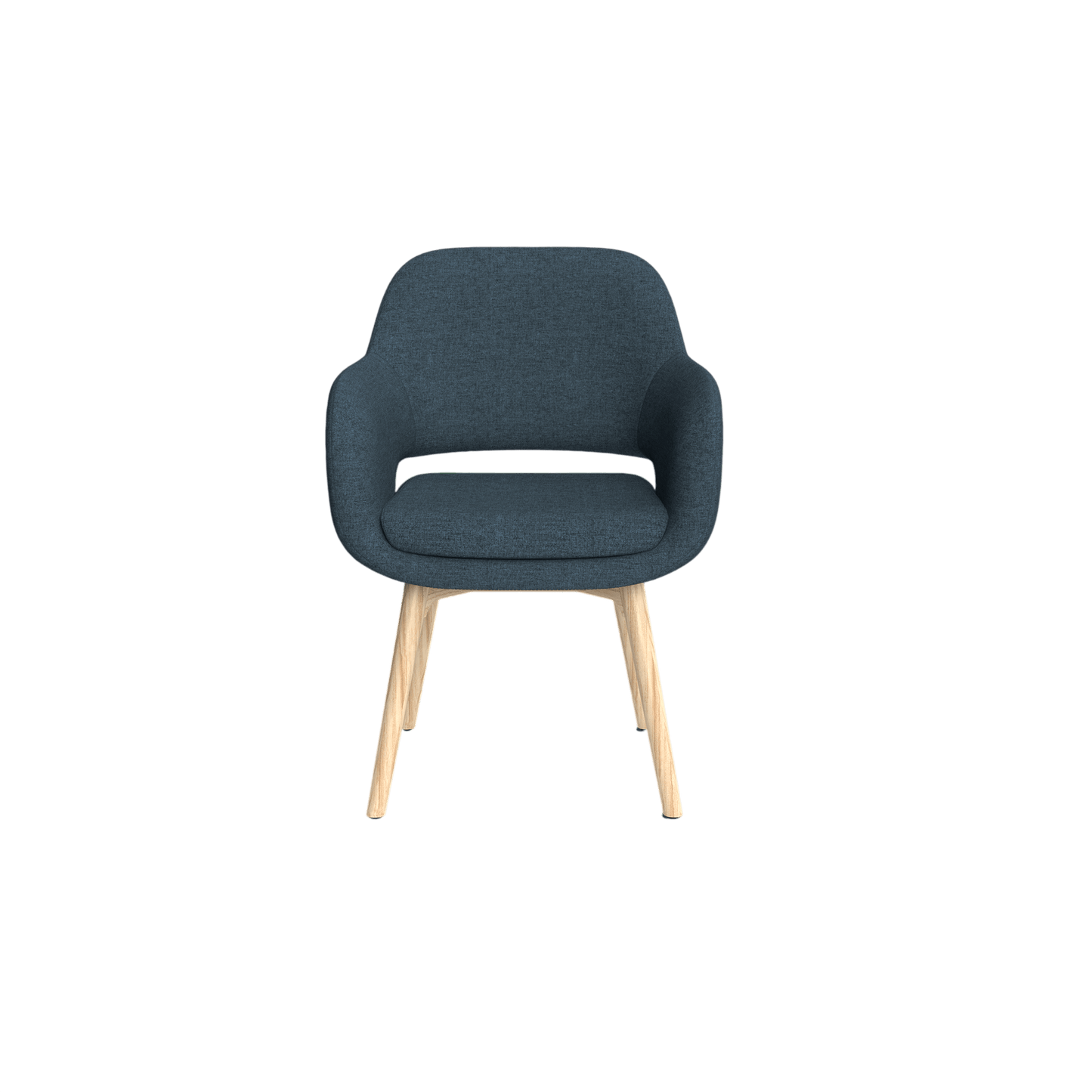 Elaro Wooden Leg Occasional Chair Brown Sunday (027)