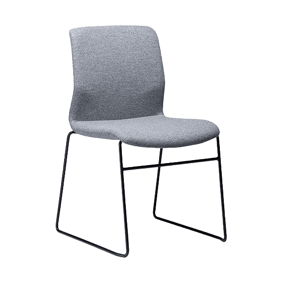 Elmo Upholstered Sled Chair - 2