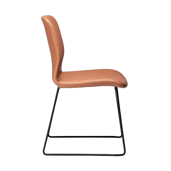 Elmo Upholstered Sled Chair - 3