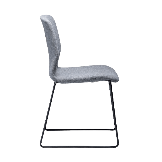 Elmo Upholstered Sled Chair - 4