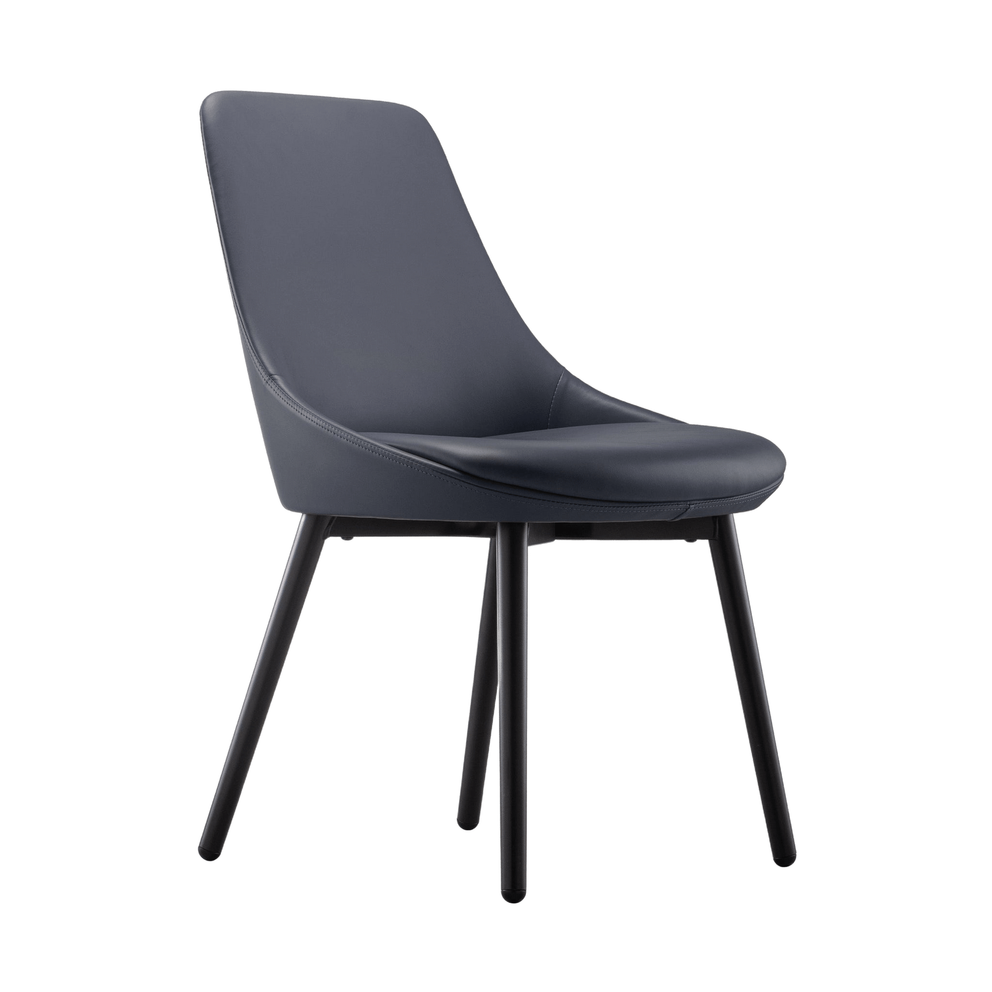 Eros Visitor Chair French Navy PU - Office Furniture Company