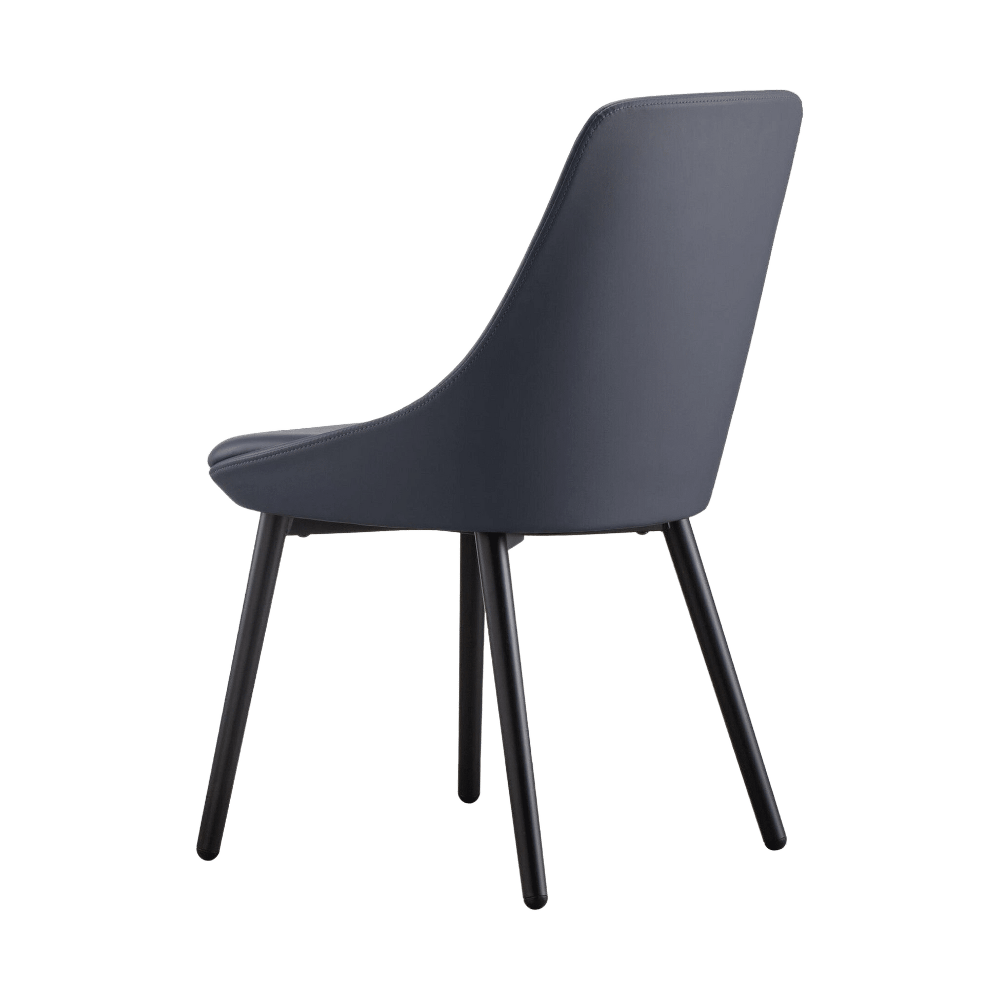 Eros Visitor Chair French Navy PU - Office Furniture Company