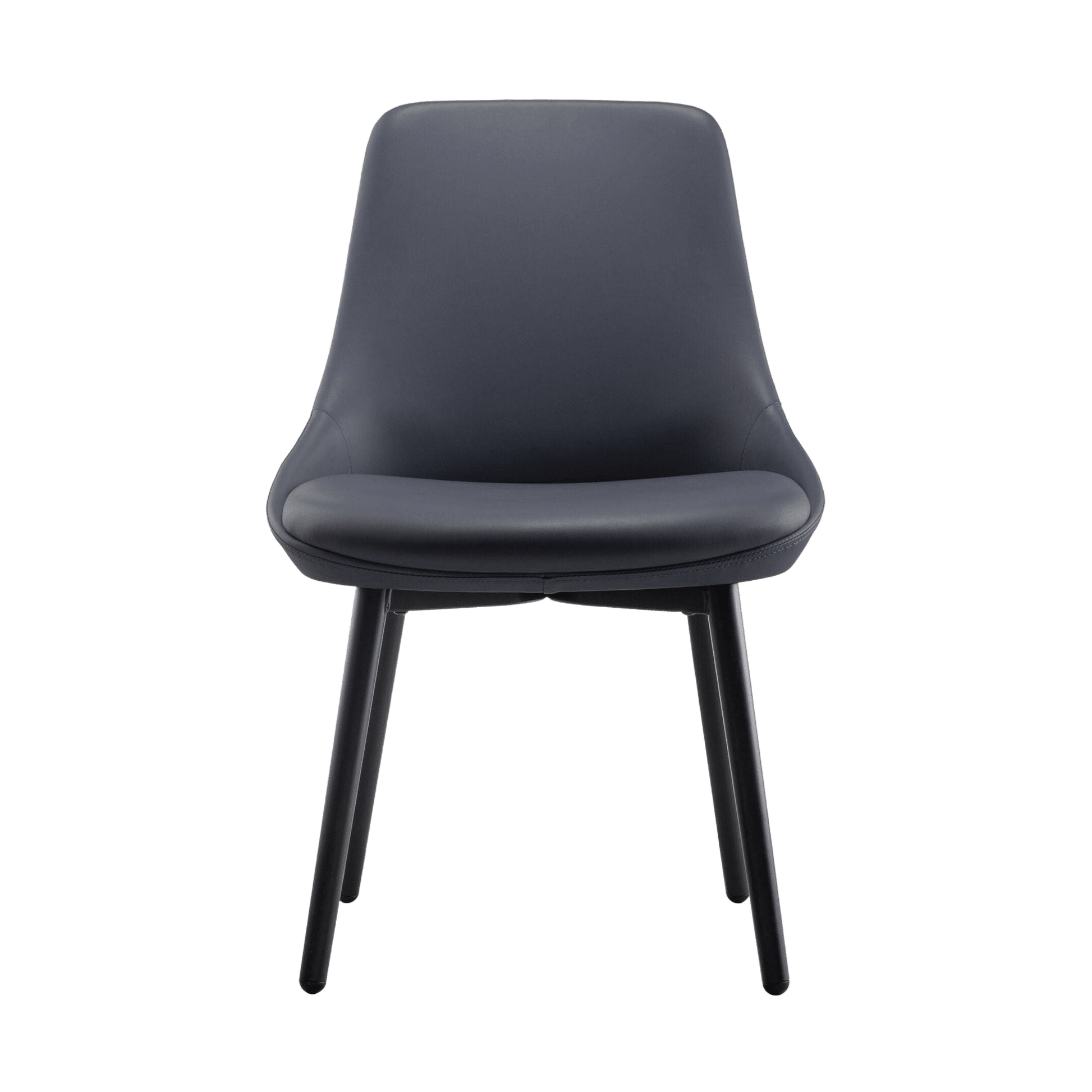 Eros Visitor Chair French Navy PU - Office Furniture Company