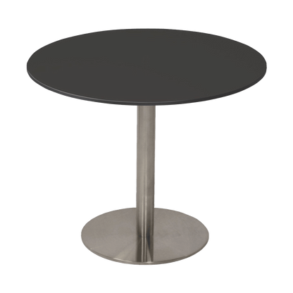 Estillo Round Meeting Table 900 Round / Black / Stainless Steel