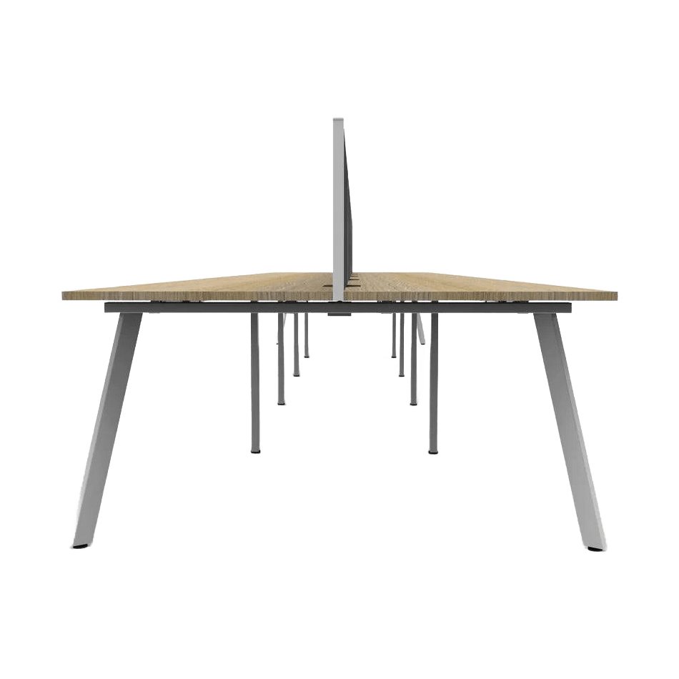 Eternity 10 Person Double Sided Workstations with Screen
