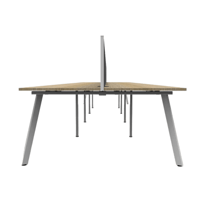 Eternity 10 Person Double Sided Workstations with Screen