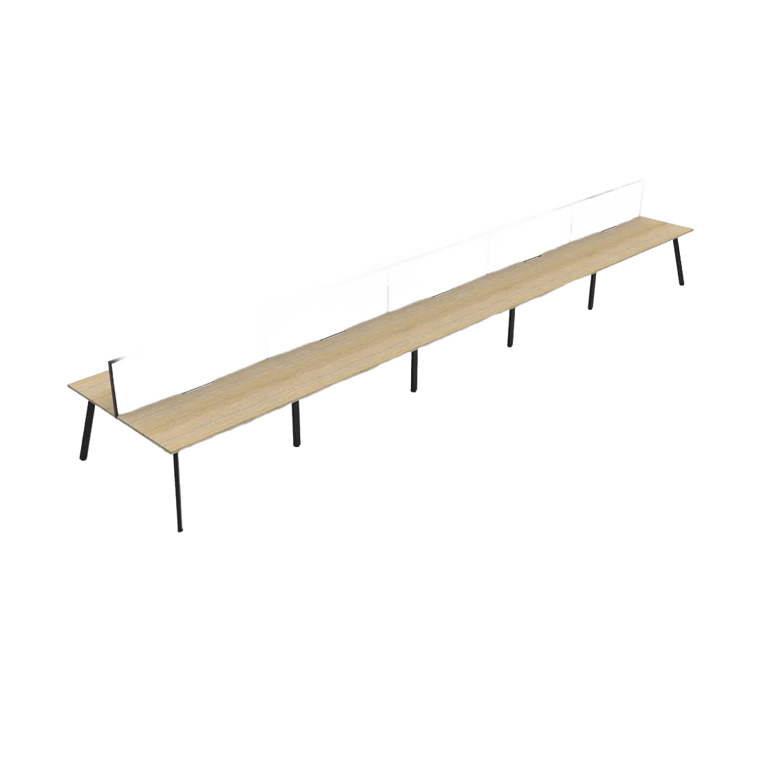 Eternity 10 Person Double Sided Workstations with Screen