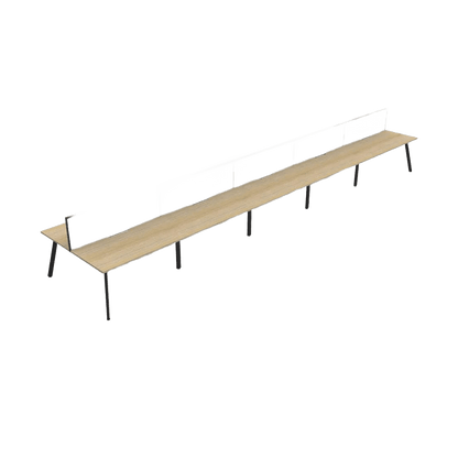 Eternity 10 Person Double Sided Workstations with Screen