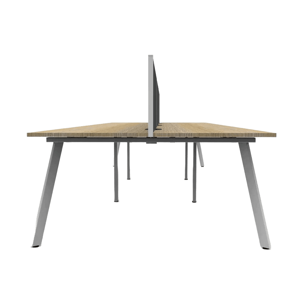 Eternity 6 Person Double Sided Workstations with Screen - 2