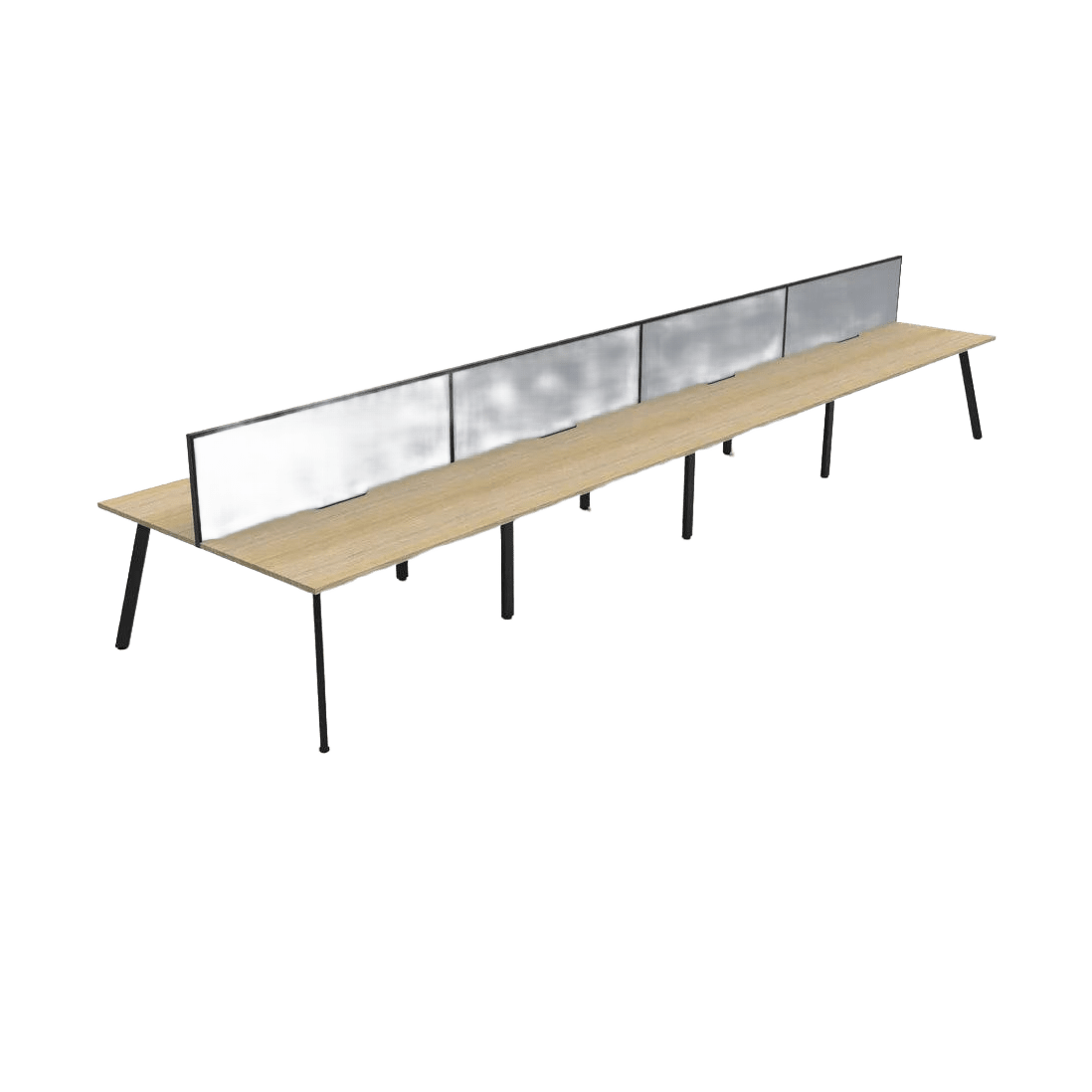 Eternity 8 Person Double Sided Workstations with Screen 5 - Office Furniture Company