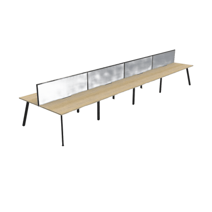 Eternity 8 Person Double Sided Workstations with Screen 5 - Office Furniture Company