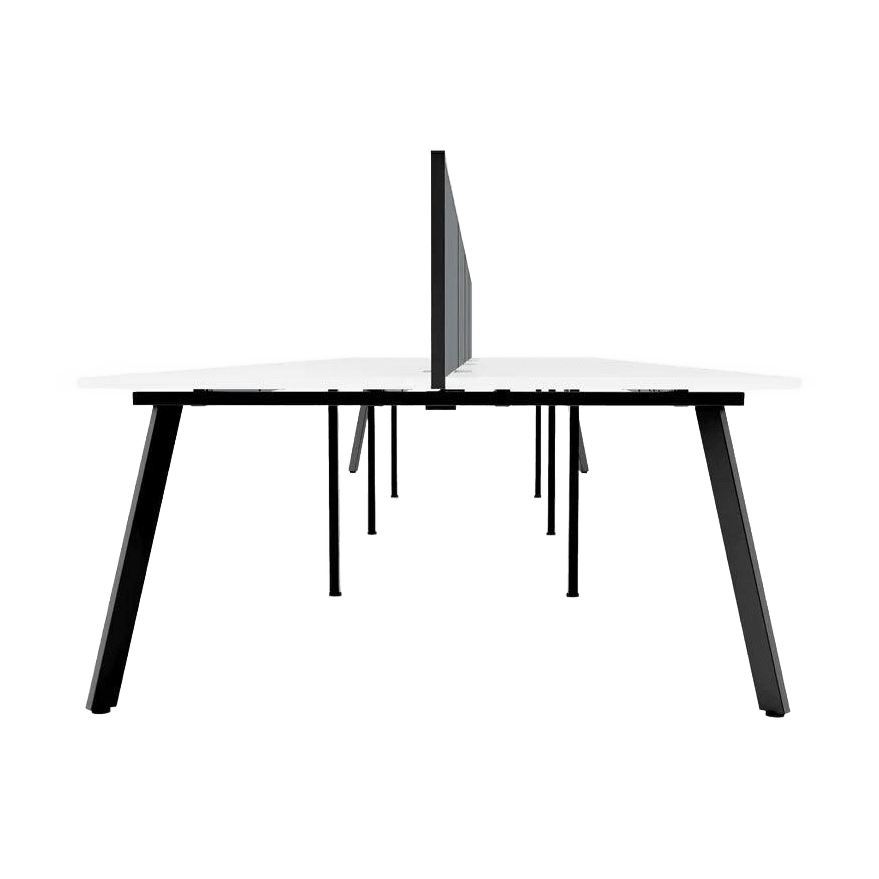 Eternity 8 Person Double Sided Workstations with Screen 2 - Office Furniture Company
