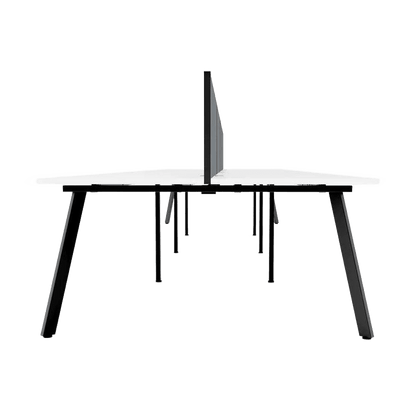 Eternity 8 Person Double Sided Workstations with Screen 2 - Office Furniture Company