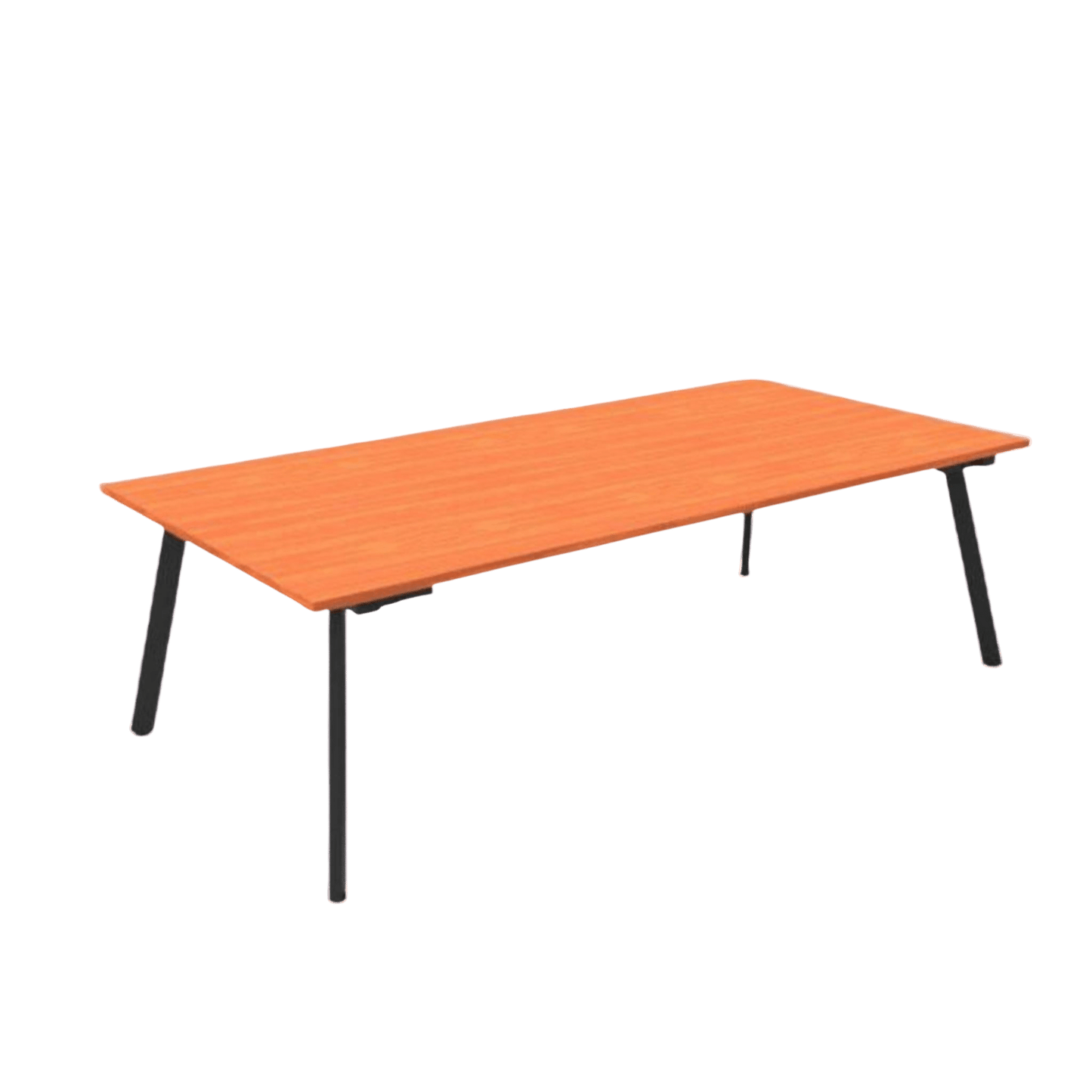 Eternity Boardroom Table 2400x1200 Cherry Black Powdercoat