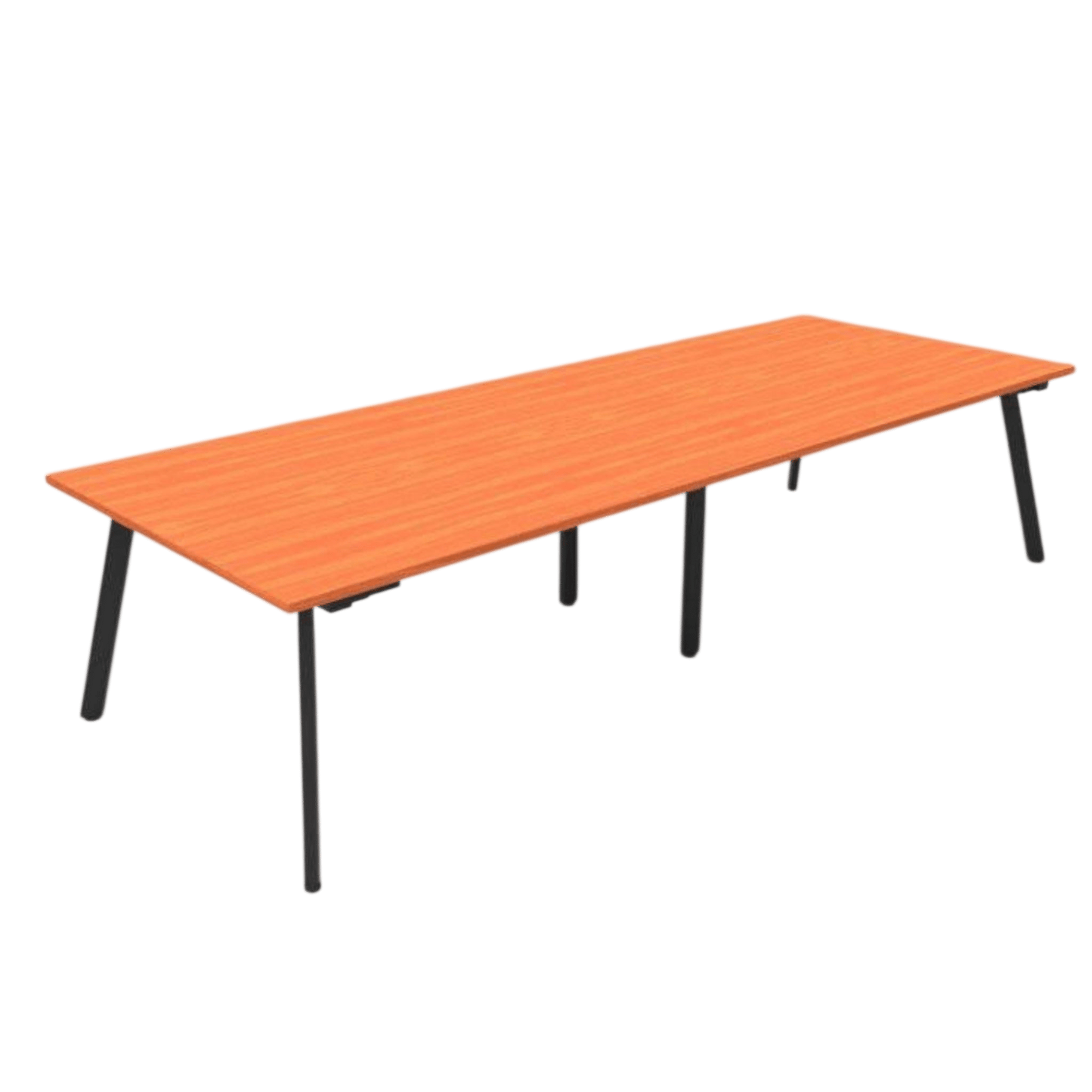 Eternity Boardroom Table 3200x1200 Cherry Black Powdercoat