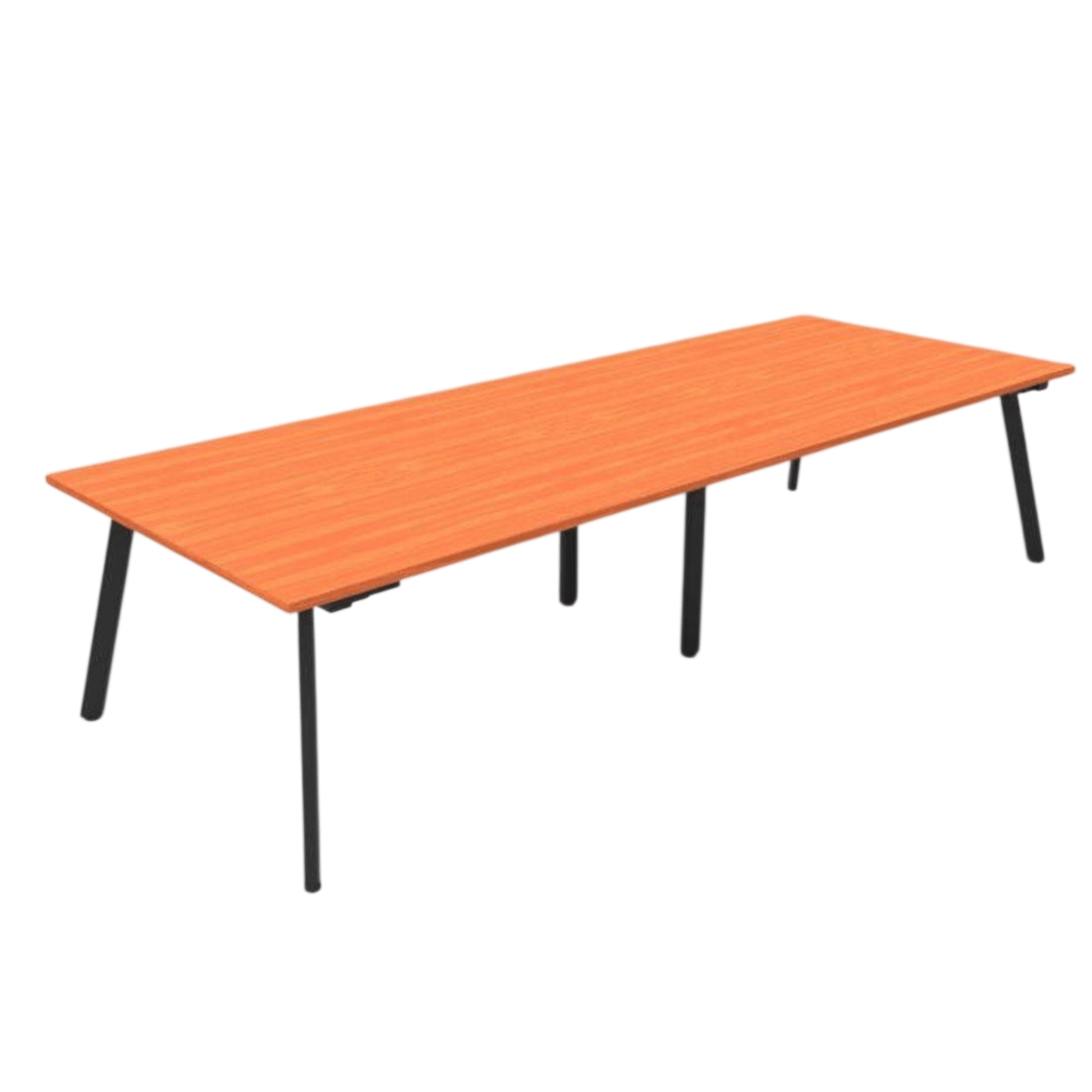 Eternity Boardroom Table 3200x1200 Cherry Black Powdercoat