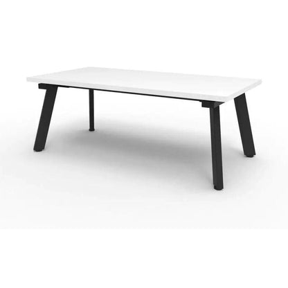 Eternity Coffee Table 1200x600 White Black Powdercoat