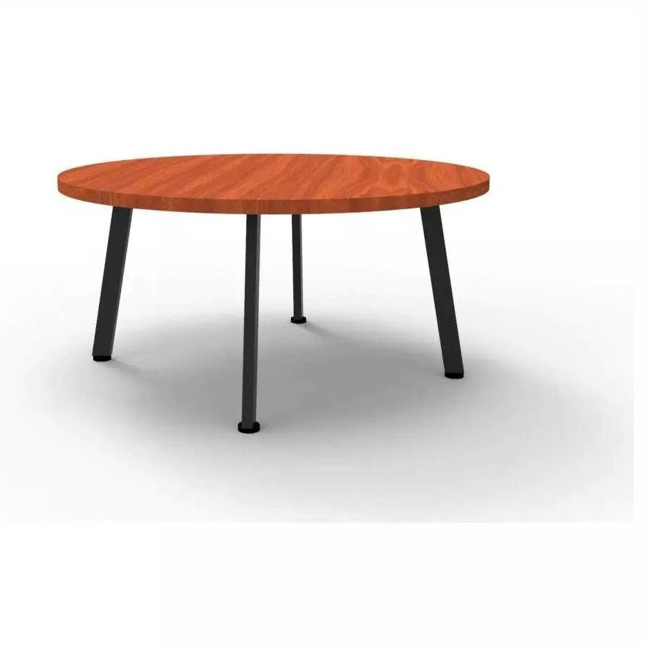 Eternity Coffee Table 600 Round Cherry Black Powdercoat