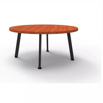 Eternity Coffee Table 600 Round Cherry Black Powdercoat