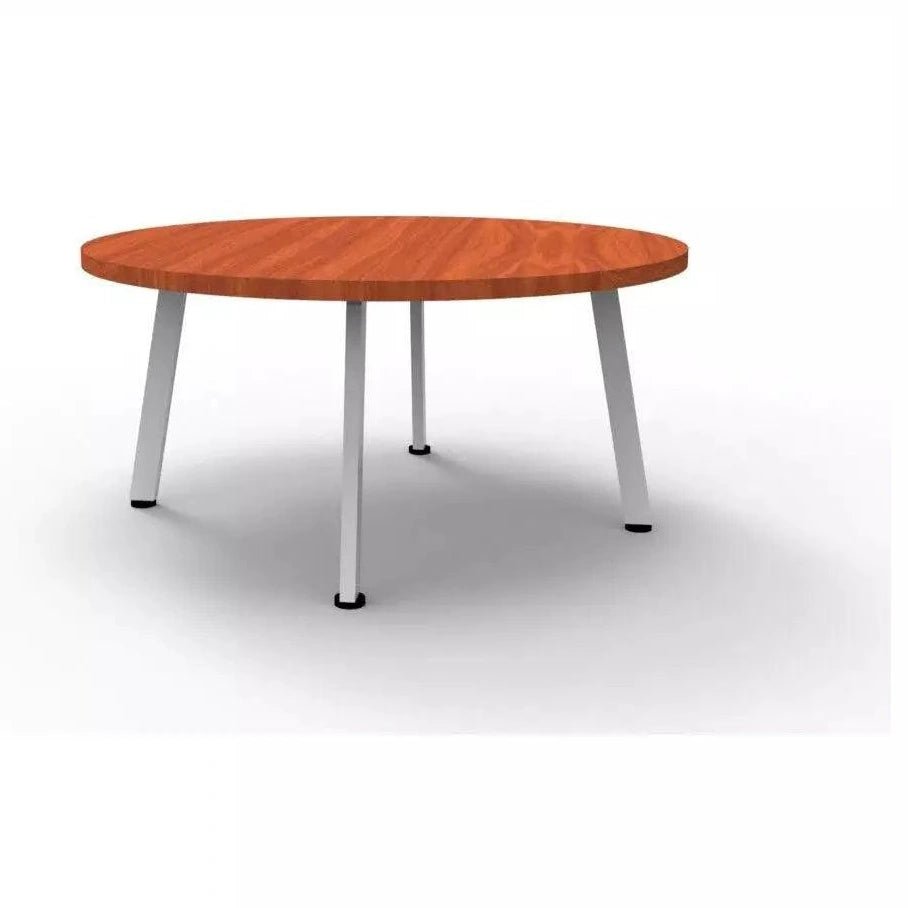 Eternity Coffee Table 600 Round Cherry White Powdercoat