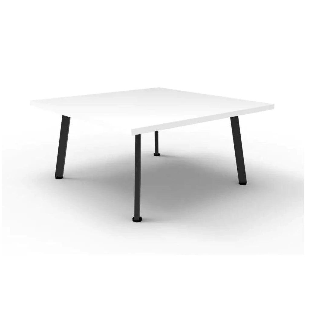 Eternity Coffee Table 900x900 White Black Powdercoat